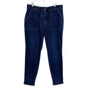 Judy Blue Womens Denim Jogger Pants With Drawstring Blue Size 18W